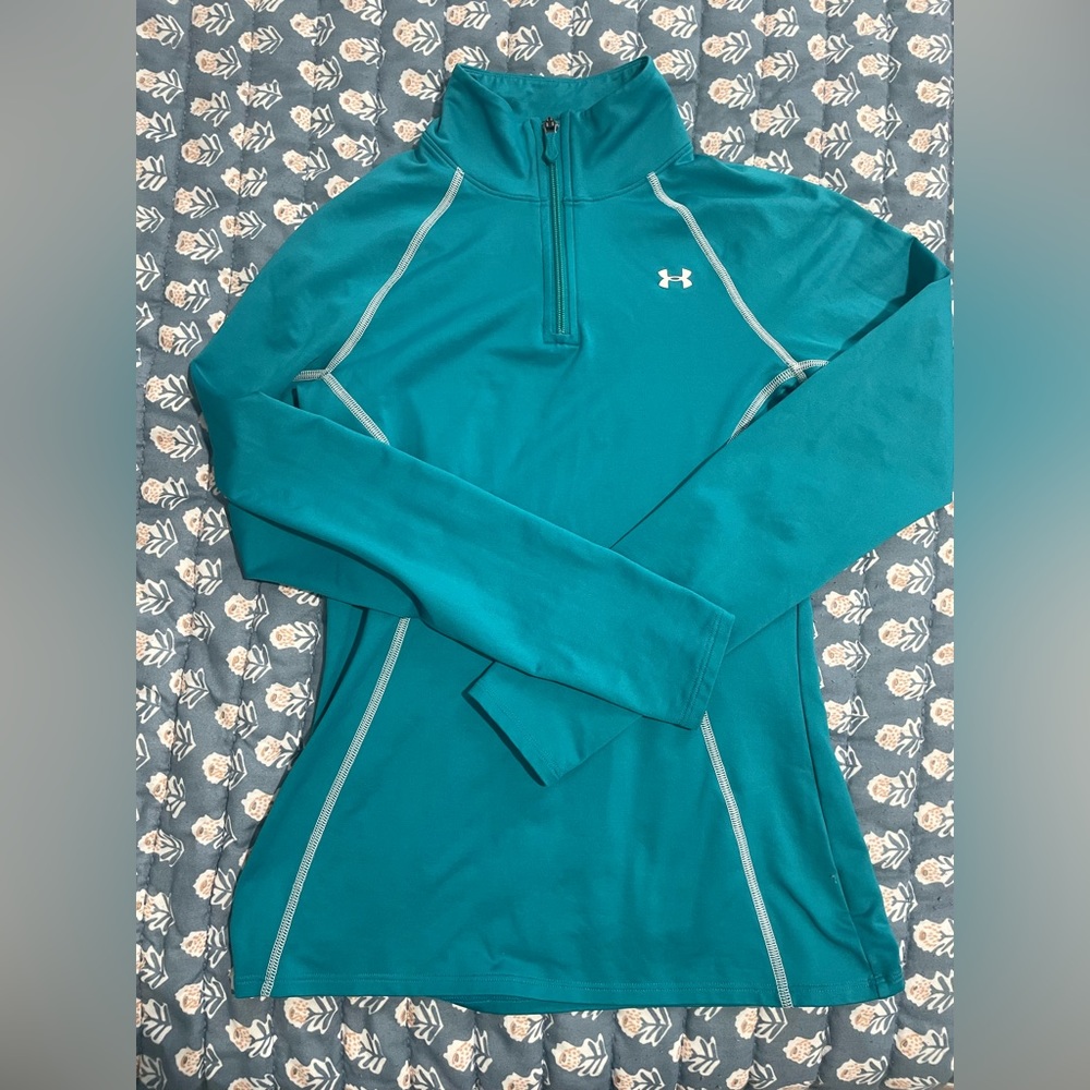 Teal Under Armour half zip
